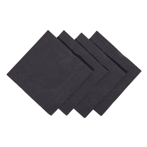 Hygienetic Cocktail Napkins Black Edge Embossed 1/4f 2ply/2000
