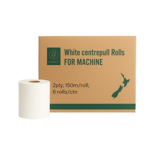 Hygienetic Centrepull Rolls 2ply White 6 x 150m