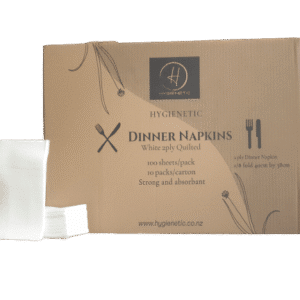 Hygienetic White Quilted Dinner Napkins