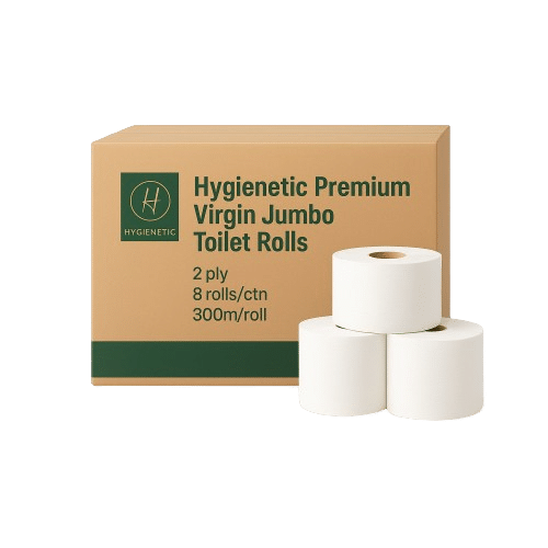 Hygienetic Premium Virgin Jumbo Toilet Rolls