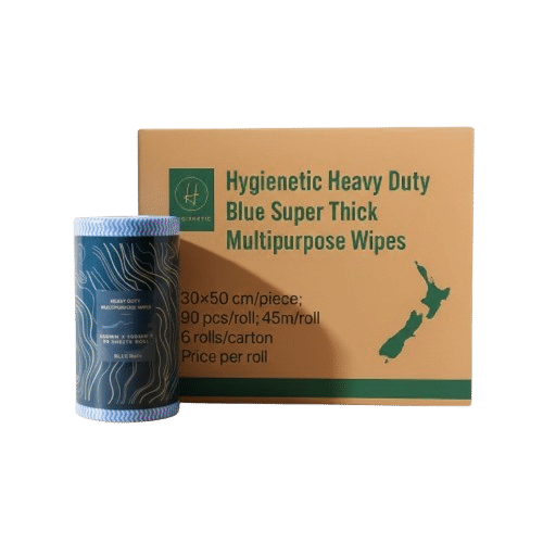 Hygienetic Heavy Duty Multipurpose Wipes - Blue 45 meter / 90 Sheets per Roll