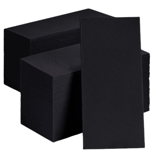 Hygienetic Quilted Dinner Napkins Black