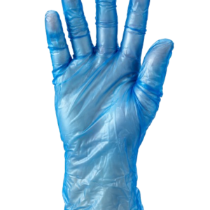 Blue Vinyl Powder Free Gloves