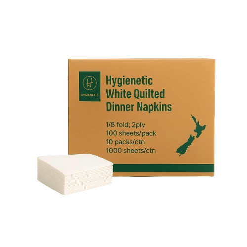 Hygienetic White Quilted Dinner Napkins