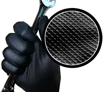 black nitrile gloves
