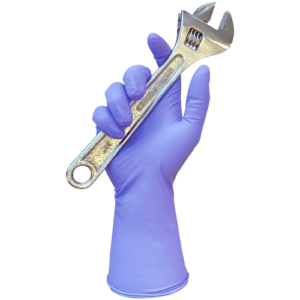 Heavy Duty Blue Nitrile Disposable Gloves