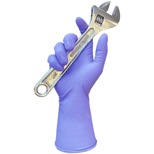 Heavy Duty Blue Nitrile Disposable Gloves