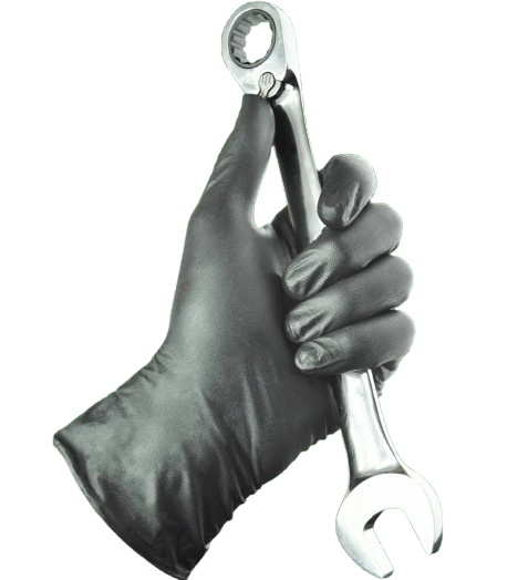 Black nitrile gloves NZ bulk case of 1000