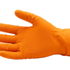 Orange Nitrile Extra Grip Industrial Disposable Gloves