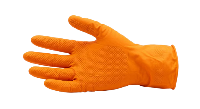 Orange Nitrile Extra Grip Industrial Disposable Gloves
