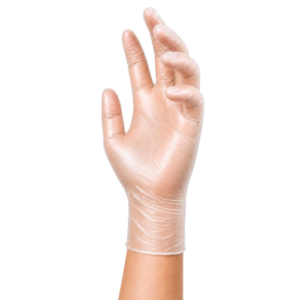 Clear Vinyl Powder Free Gloves